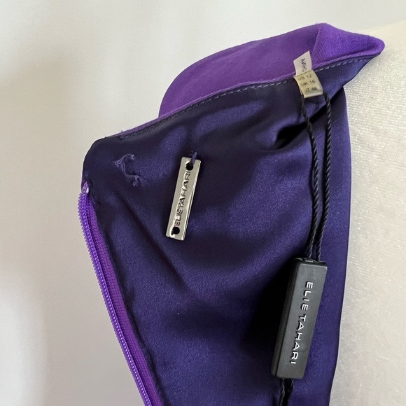 NWT Ellie Tahari Jessy Dress in Purple Rain - Picture 4 of 5